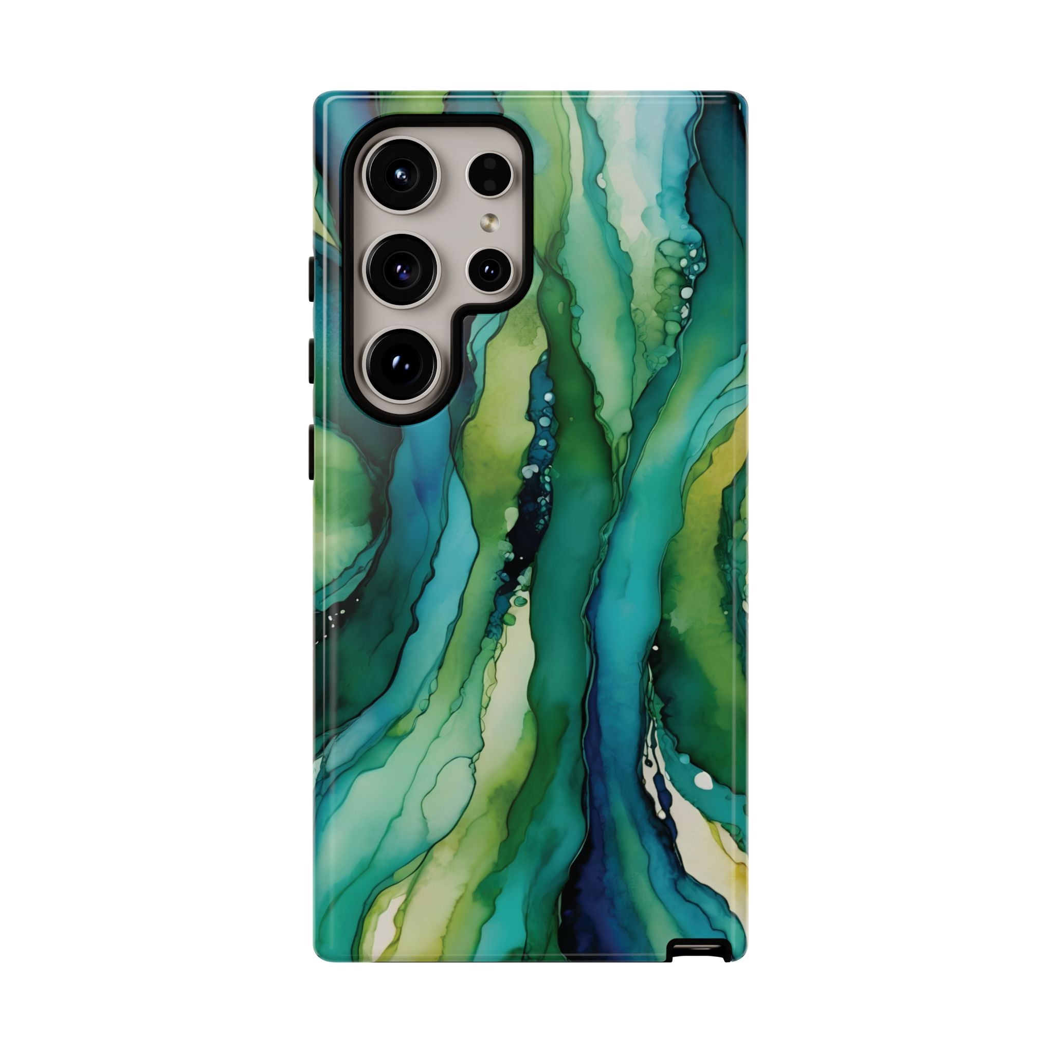 Emerald Current | Abstract Galaxy Case