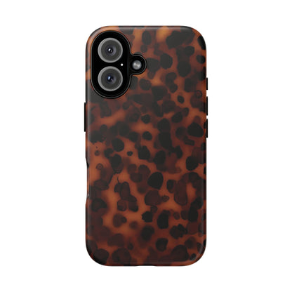 Shell Game | Dark Abstract Tortoise Print Case