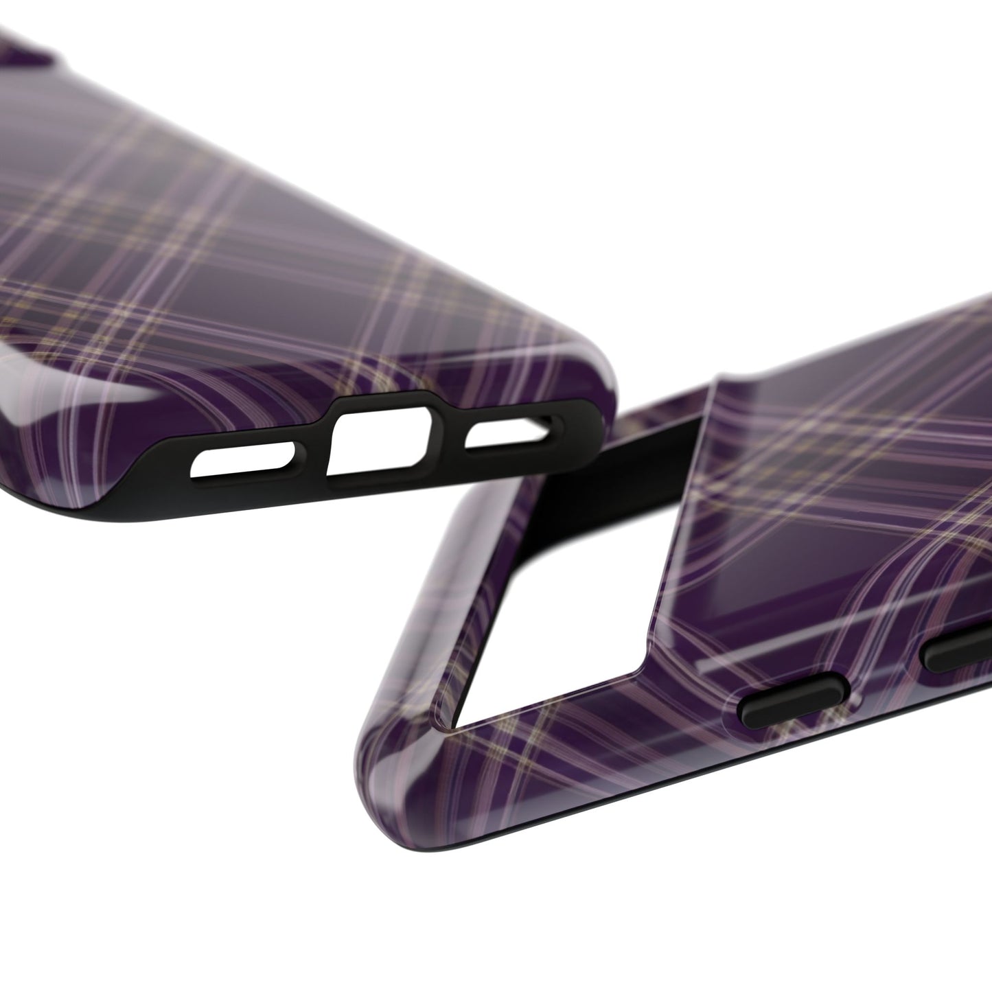 Plum Plaid | Preppy Pixel Case