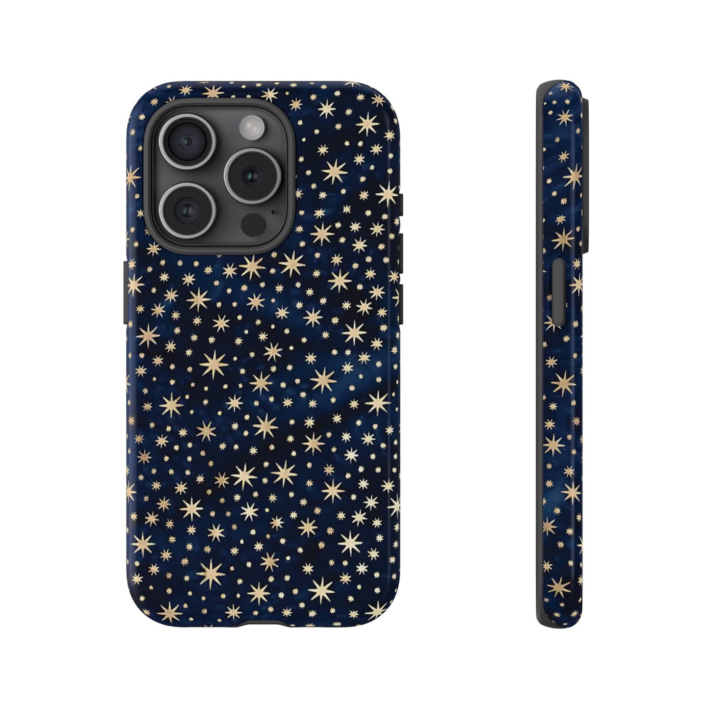 Coque rigide pour iPhone à motif ciel nocturne | ciel étoilé bleu