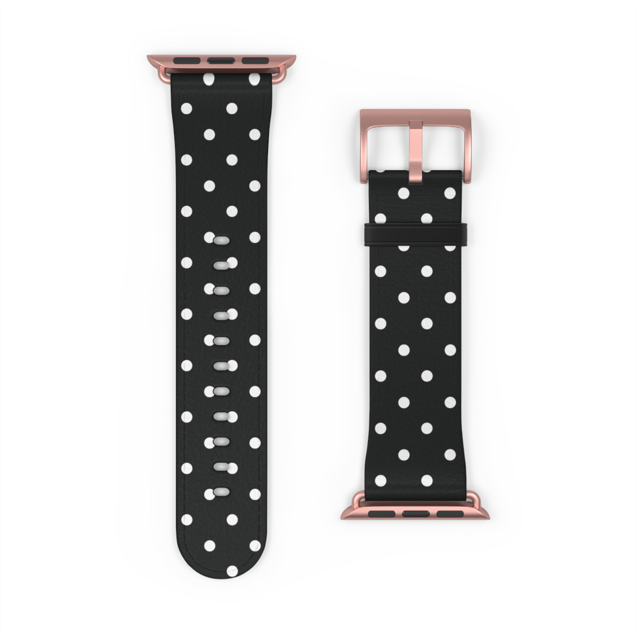 Black & White Polka Dot Apple Watch Band