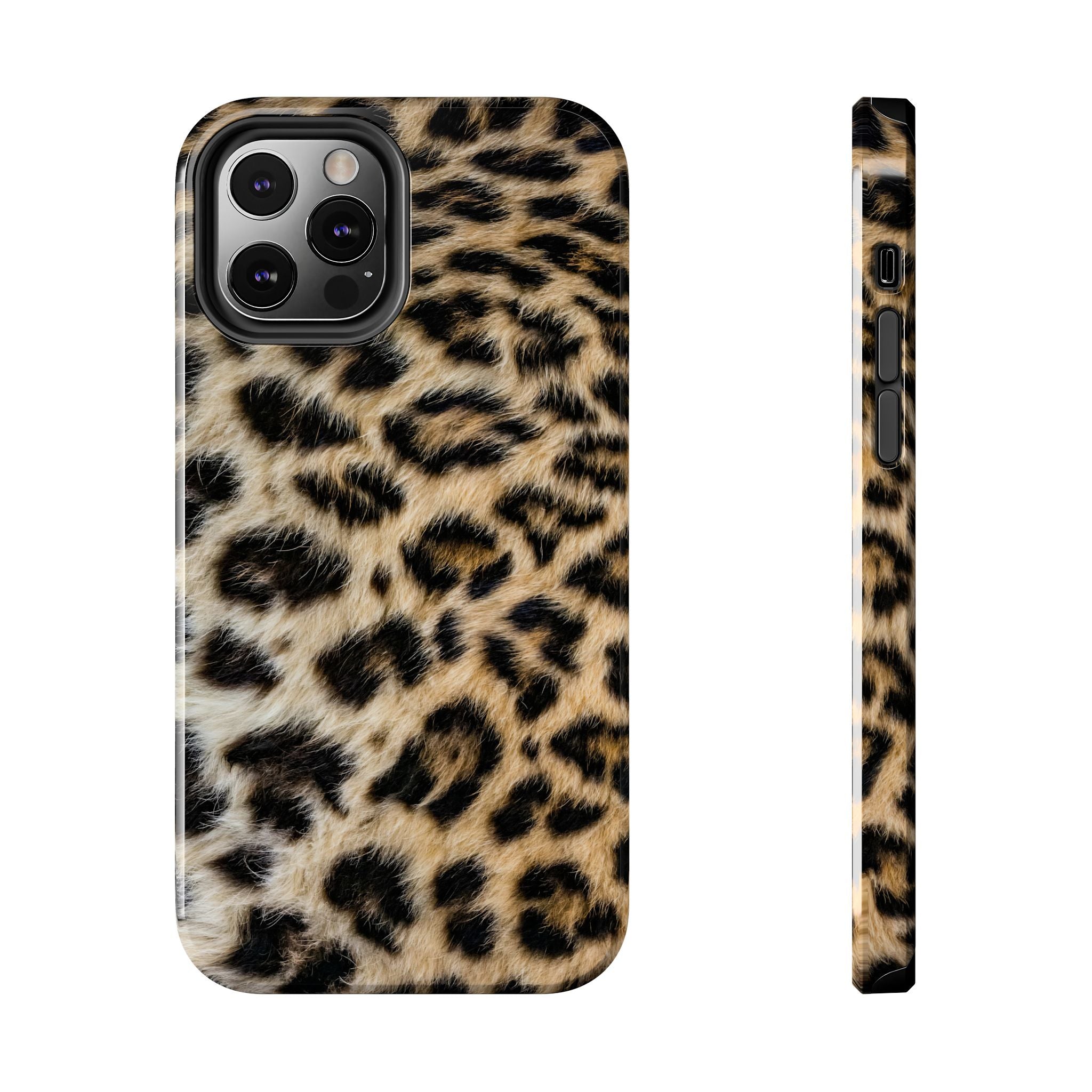 Estuche para iPhone con estampado de leopardo marrón y estilo urbano chic