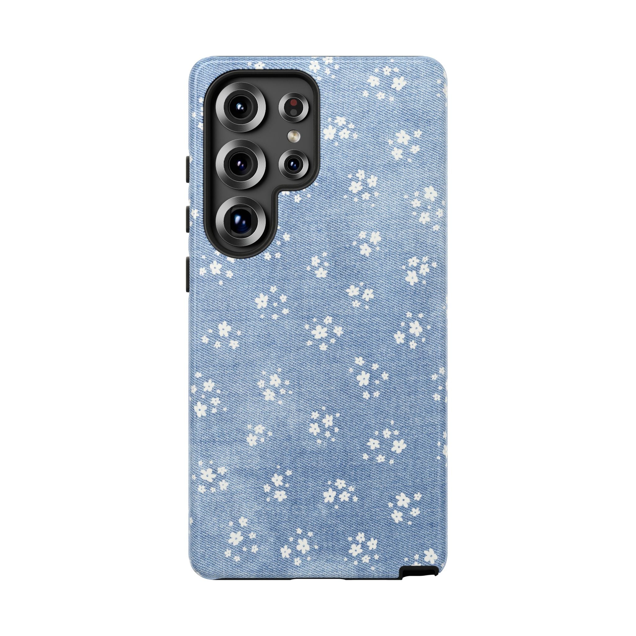 Denim Daisy Phone Case