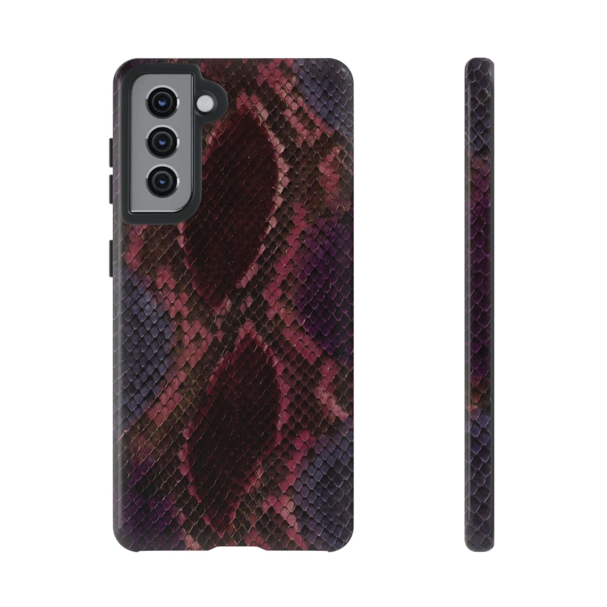 Plum Viper | Snake Print Galaxy Case