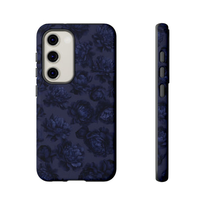 Moody Blues | Étui Galaxy à motif floral bleu foncé