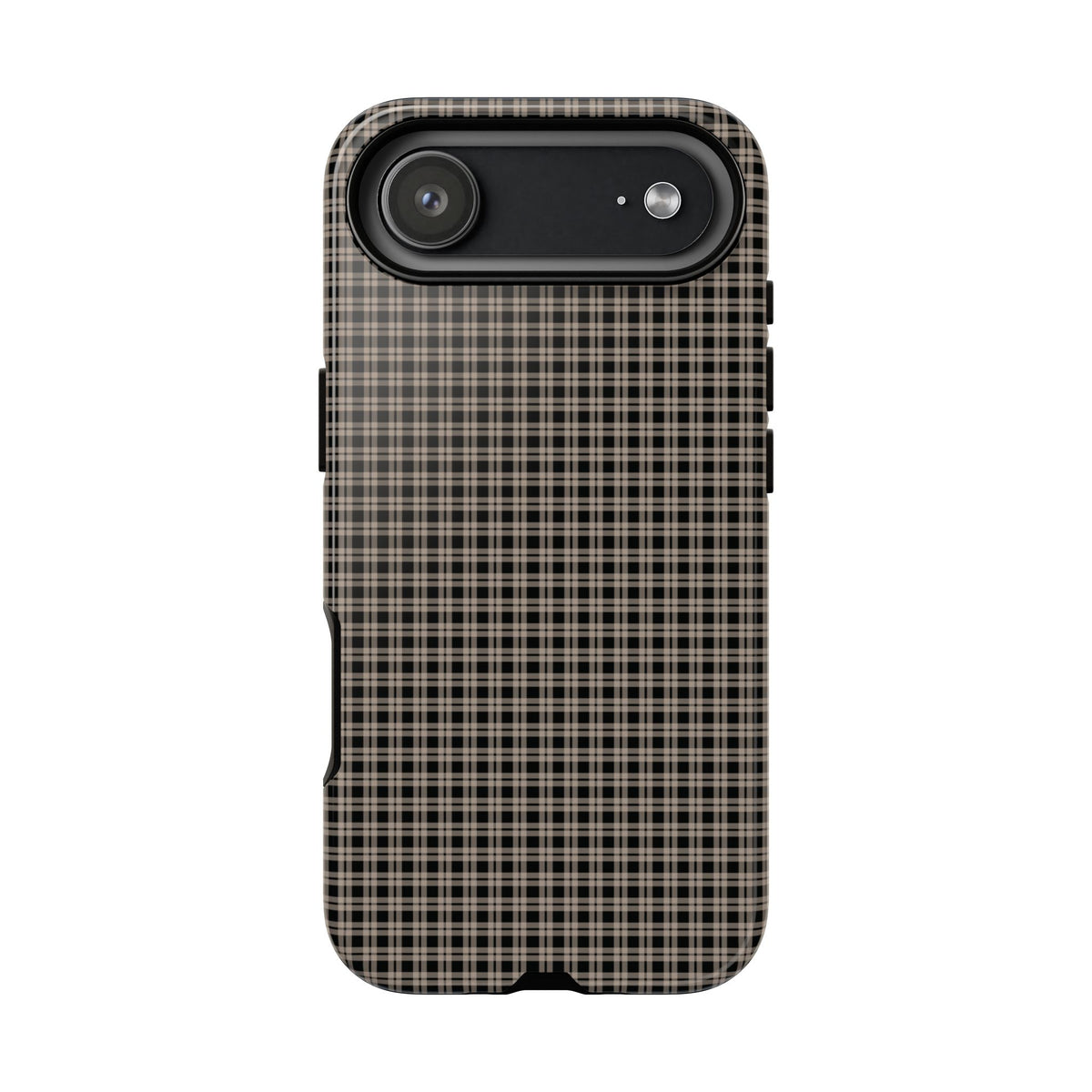 Boyfriend Flannel | Neutral Plaid iPhone Case