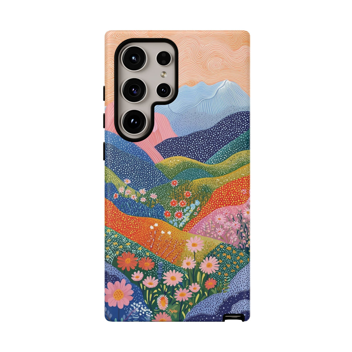 Scenic Route | Colorful Mountain Floral Galaxy Case