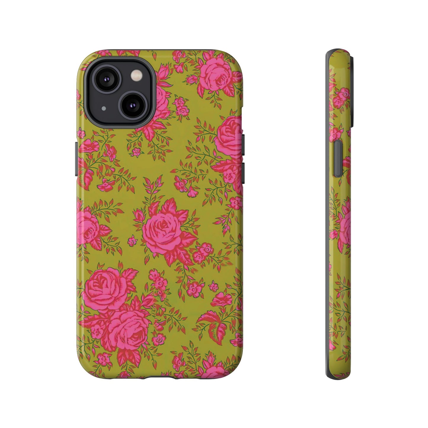 Green With Envy | Rose Floral iPhone Case