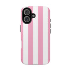 Pink Cabana Stripe iPhone Case
