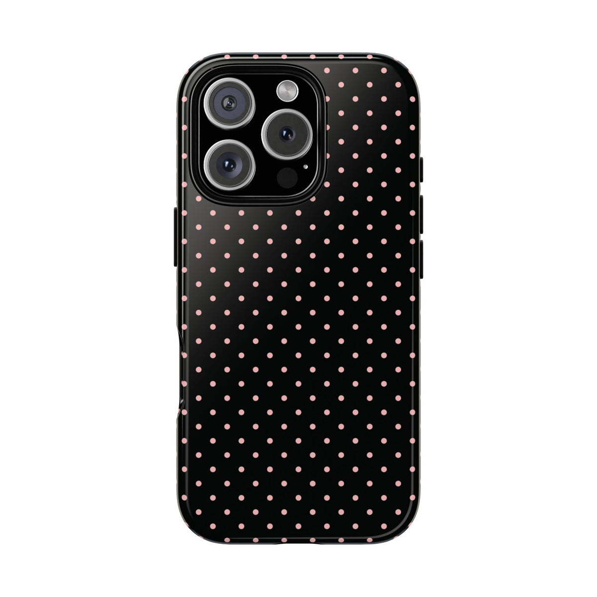 Polka Flirt | Pink & Black Polka Dot iPhone Case