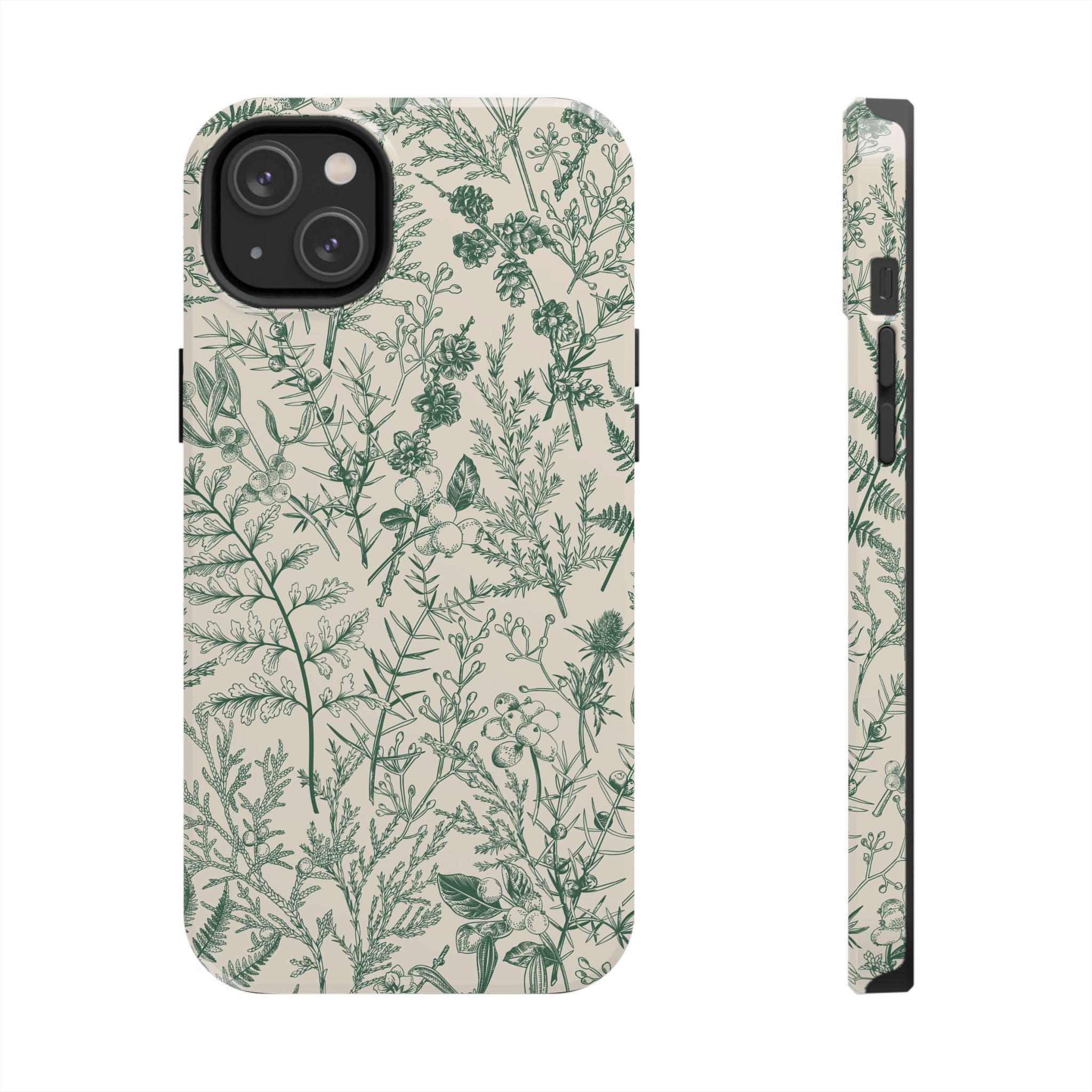 Sage Botanical Floral iPhone Case