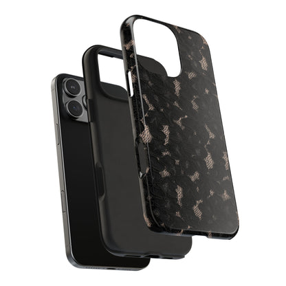 Funda para iPhone de encaje negro | Medianoche