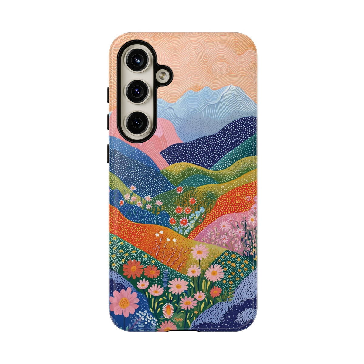 Scenic Route | Colorful Mountain Floral Galaxy Case