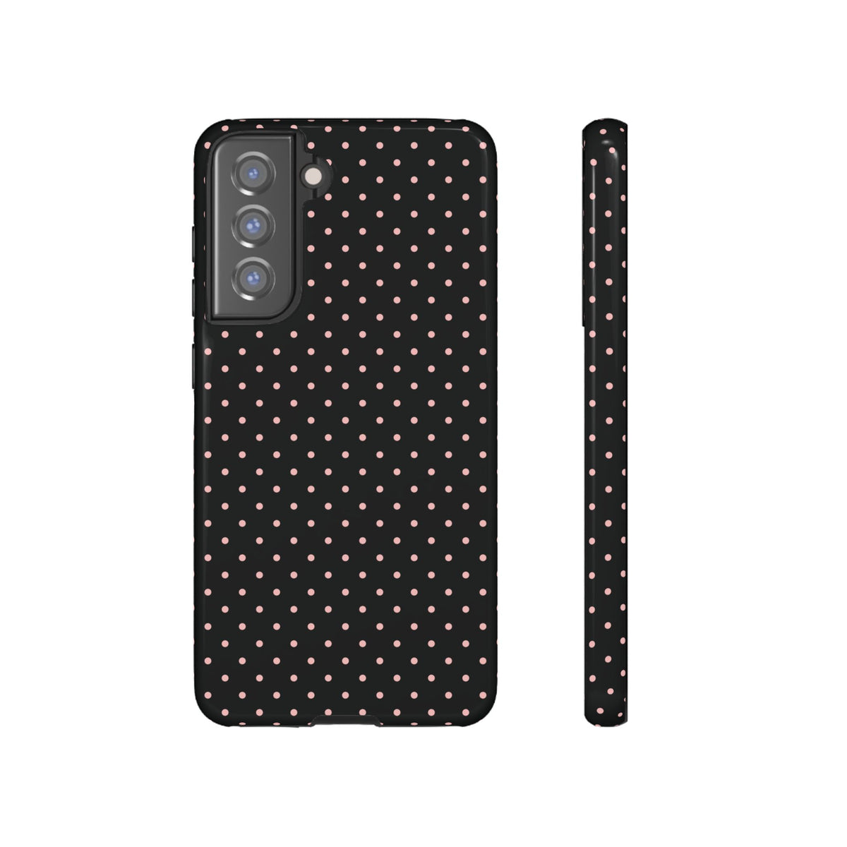 Polka Flirt | Pink & Black Polka Dot Galaxy Case