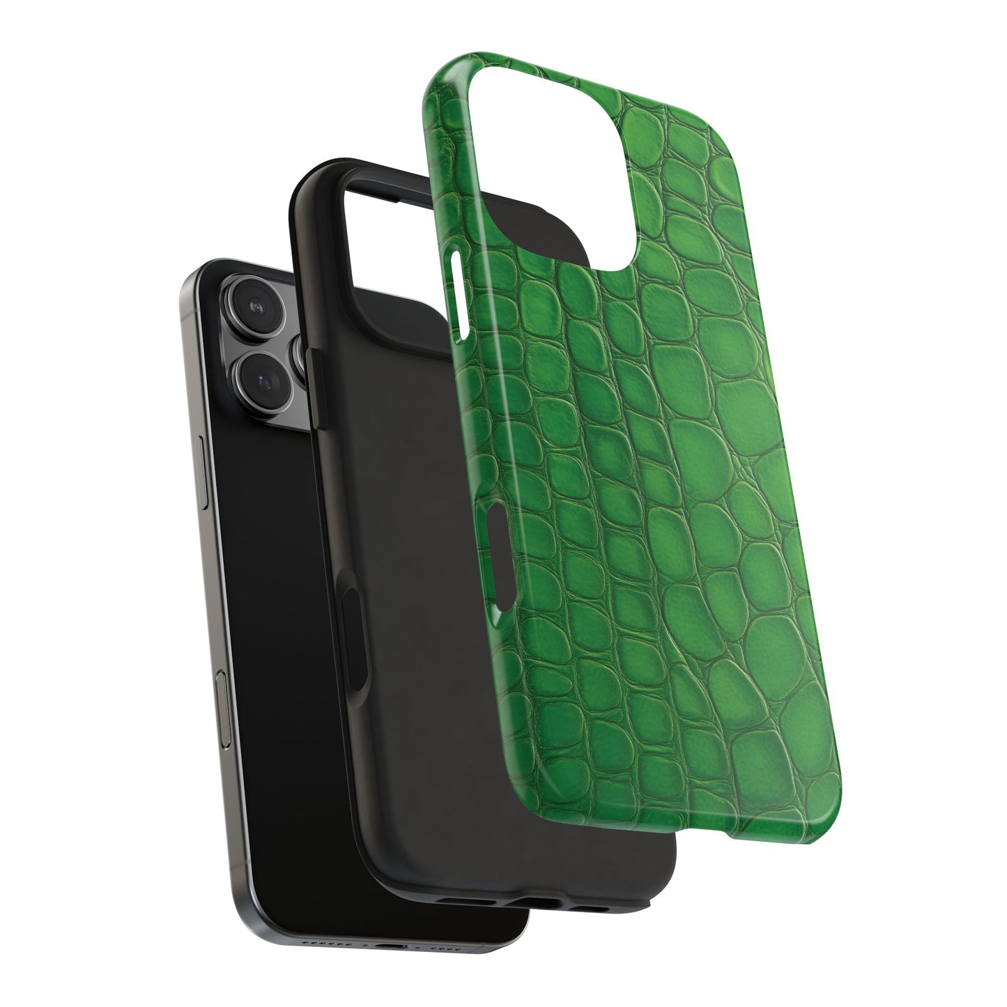 Glossy Croc | Green iPhone Case