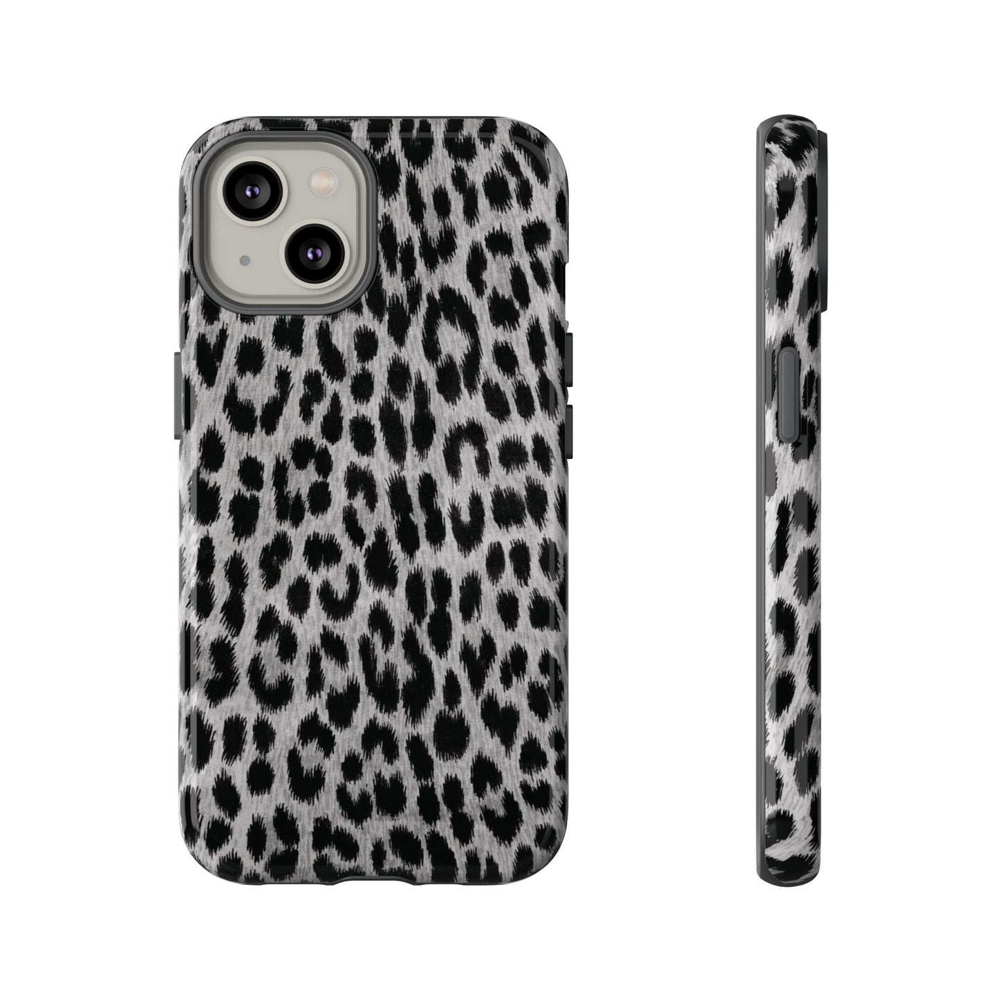 Trendsetter | Gray Leopard Print iPhone Case