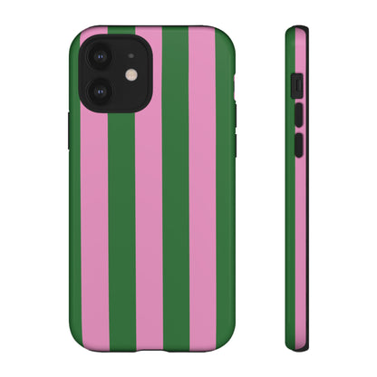 Retro Stripe | Pink & Green Y2K Case