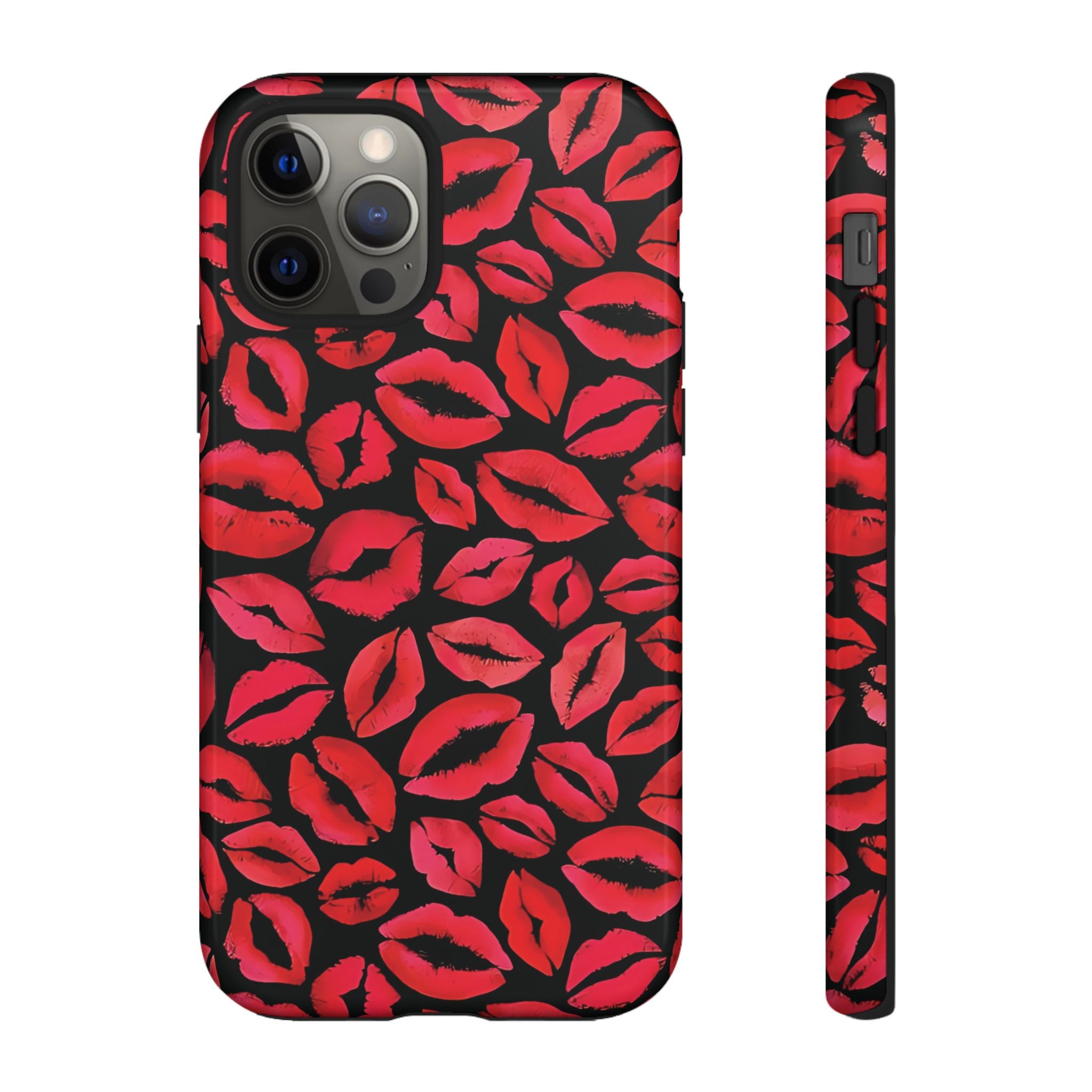 Coque iPhone à lèvres rouges | Embrasse et dis-moi
