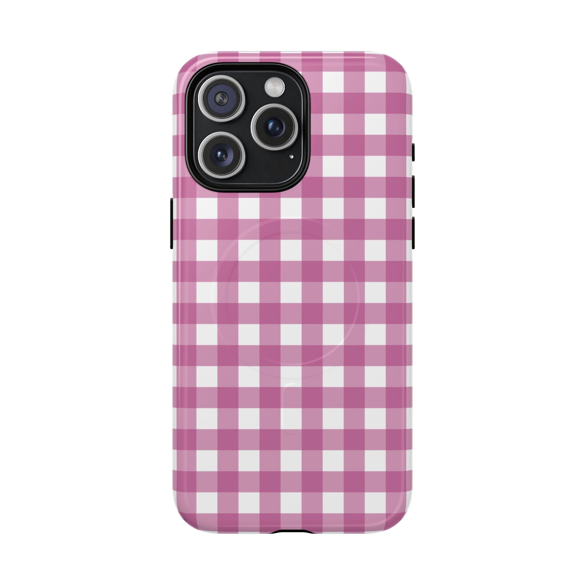 Pink Plaid MagSafe Case