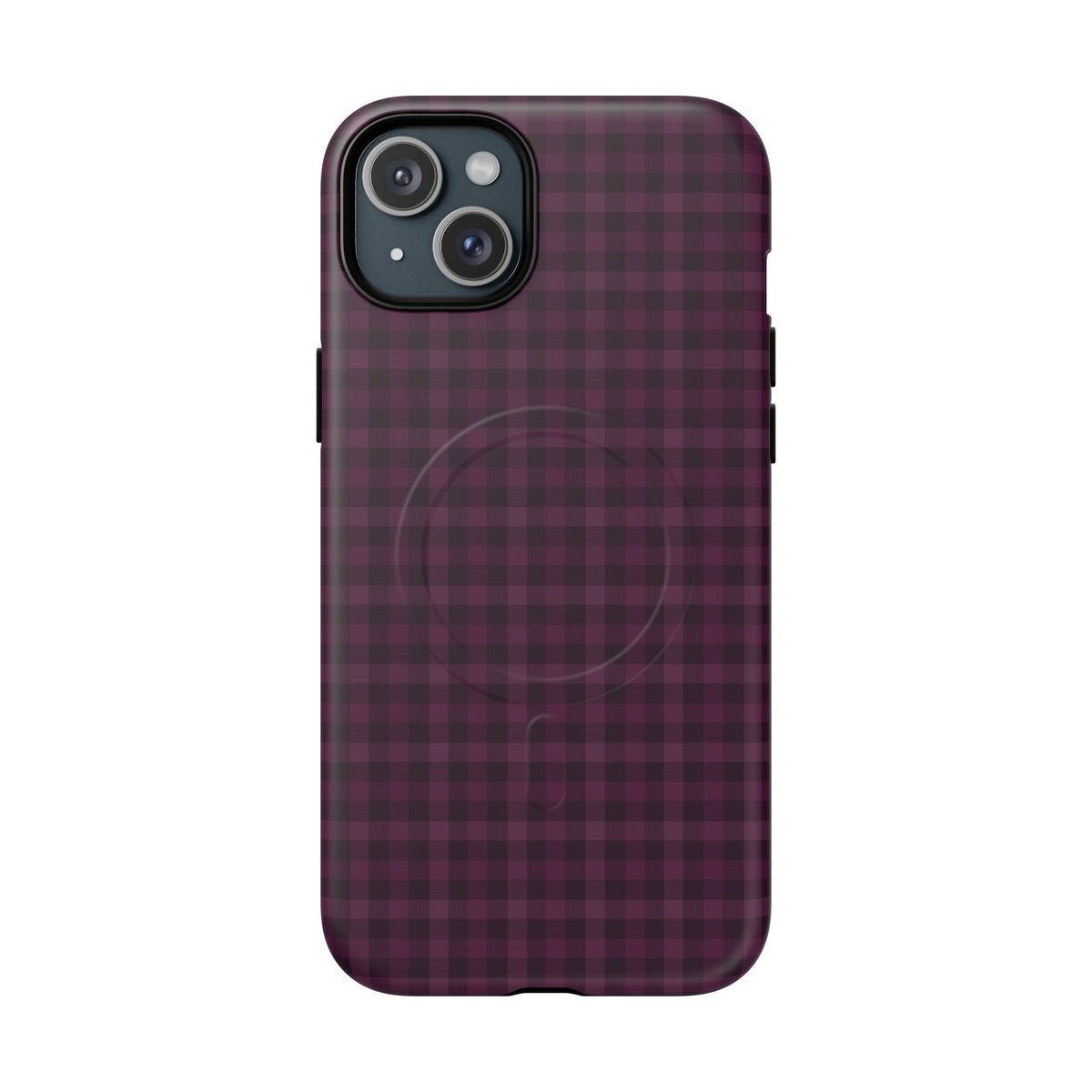 Plum Crush | Purple Plaid MagSafe Case