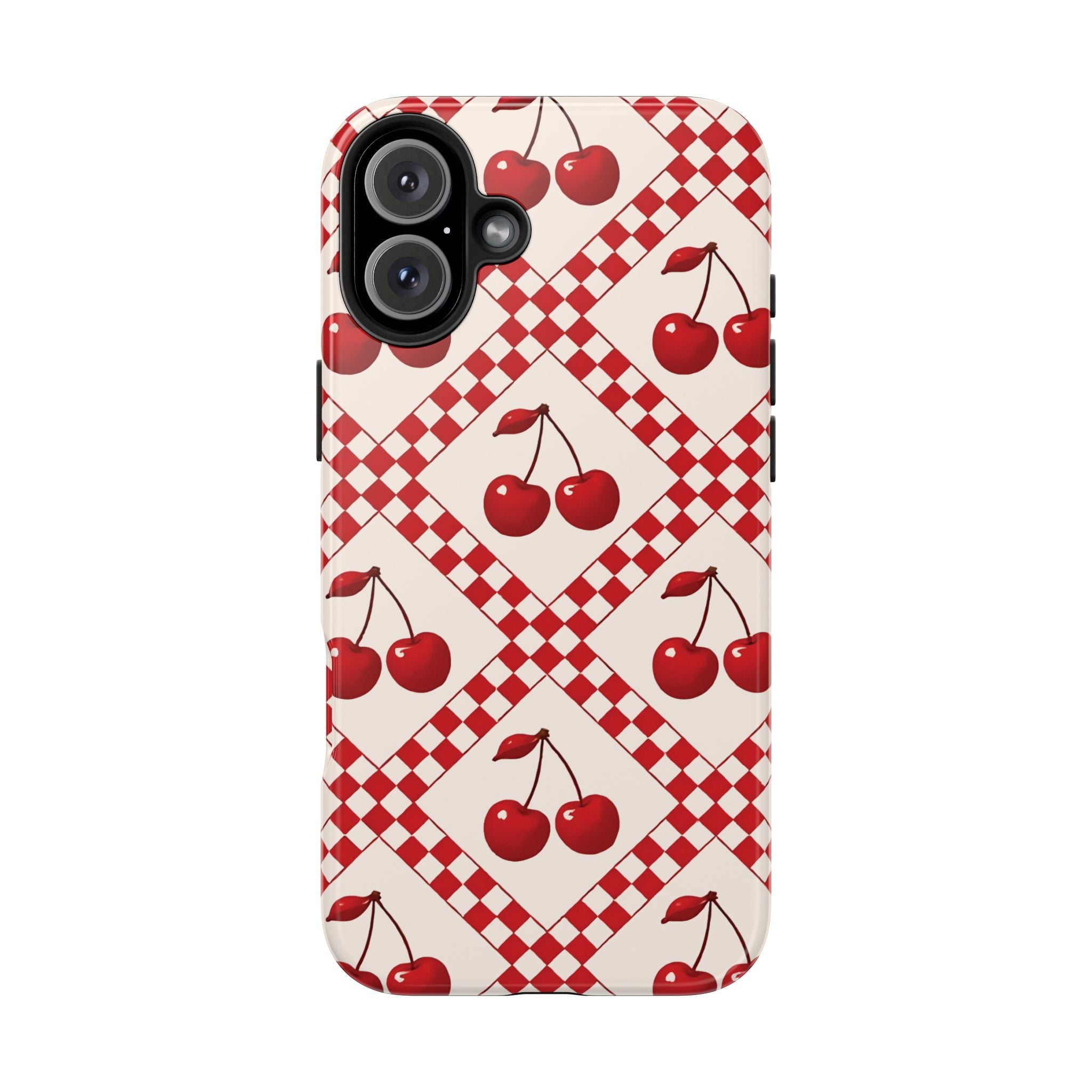 Cherry Check iPhone Case