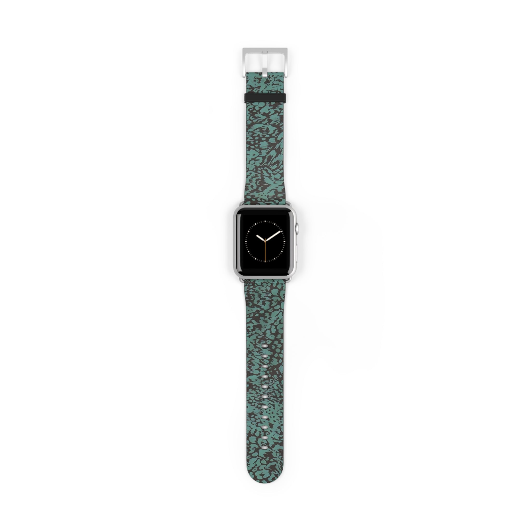 Blue Leopard Print Apple Watch Band