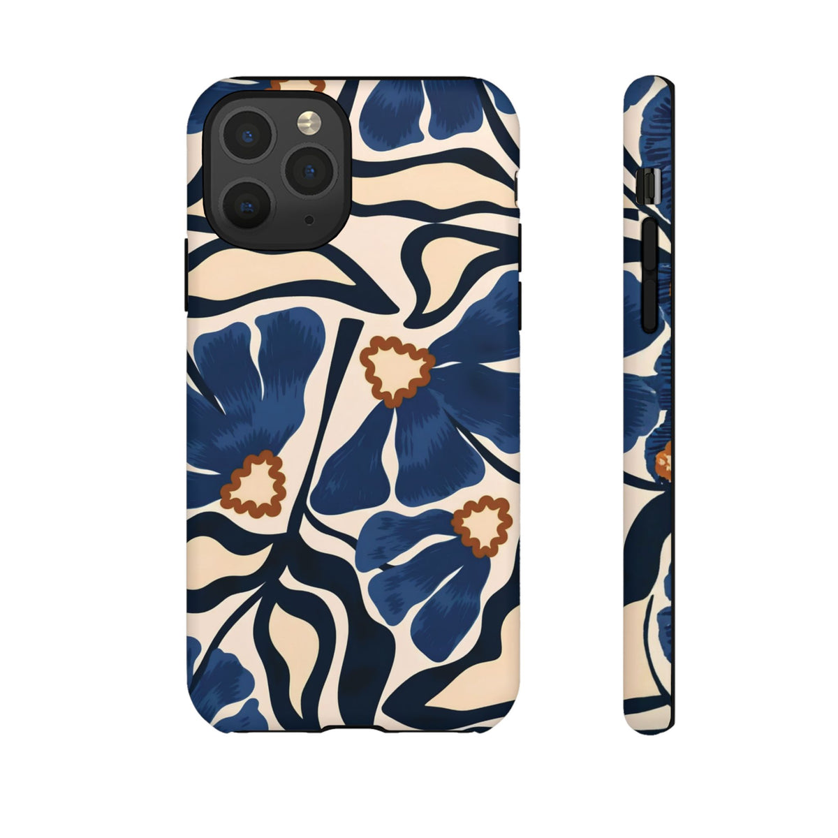 Blue Note | Painted Floral iPhone Case