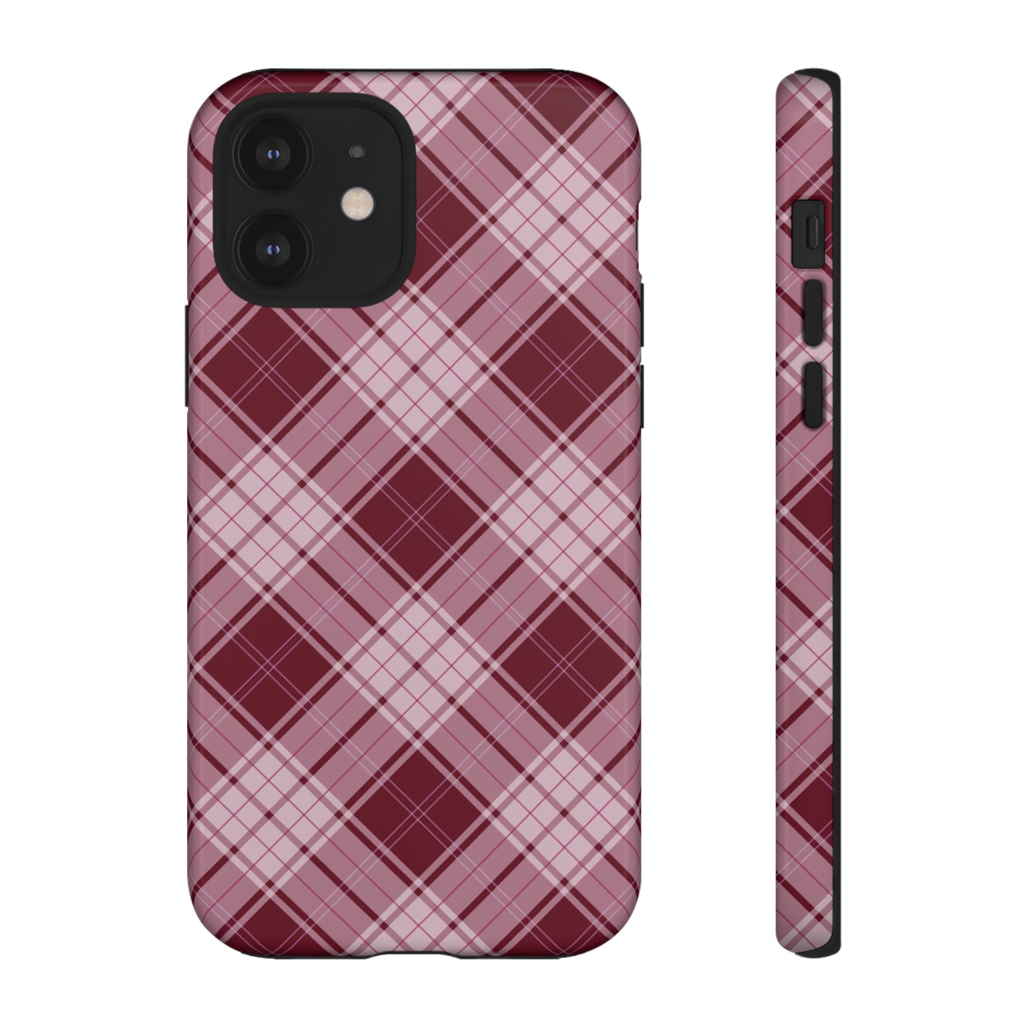 Berry Cute | Plaid iPhone Case