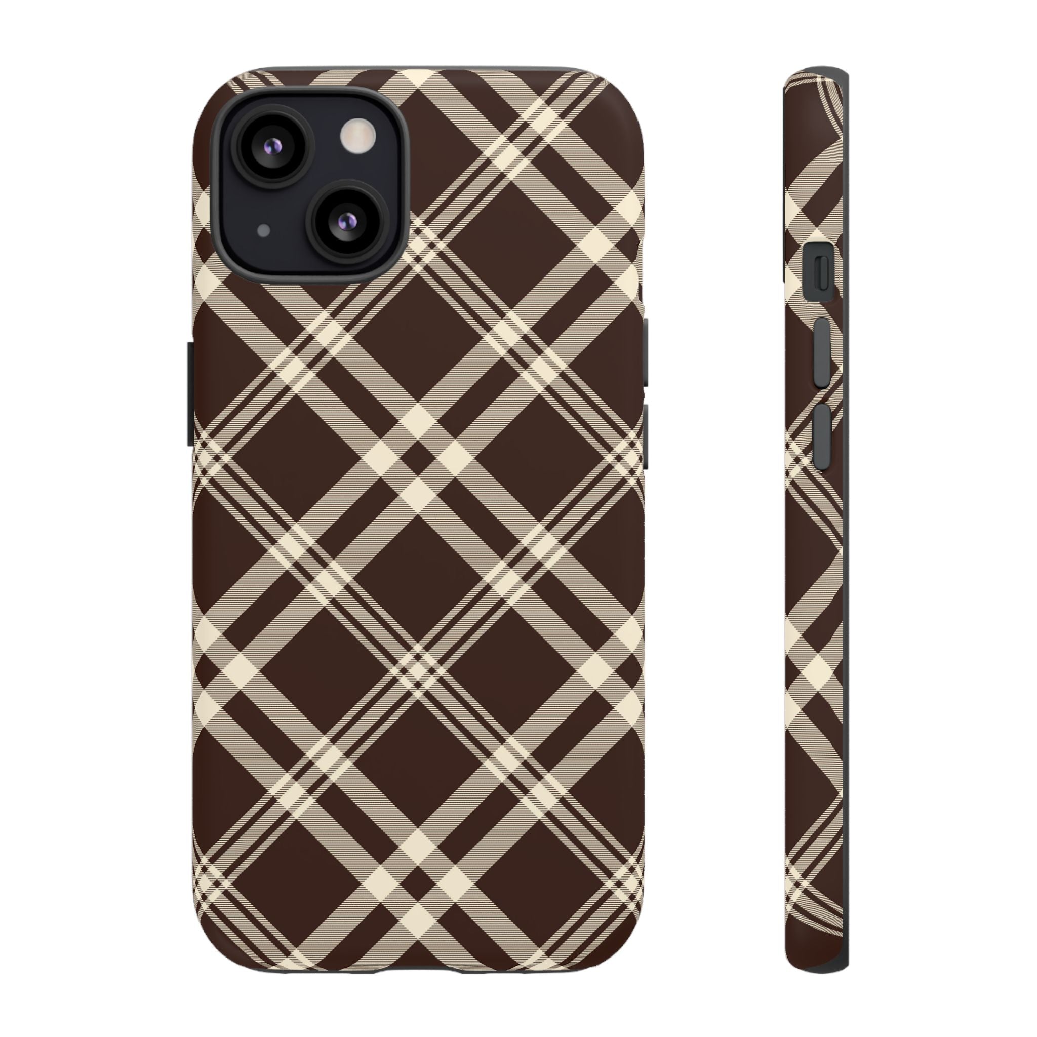 Mocha Plaid | iPhone Case