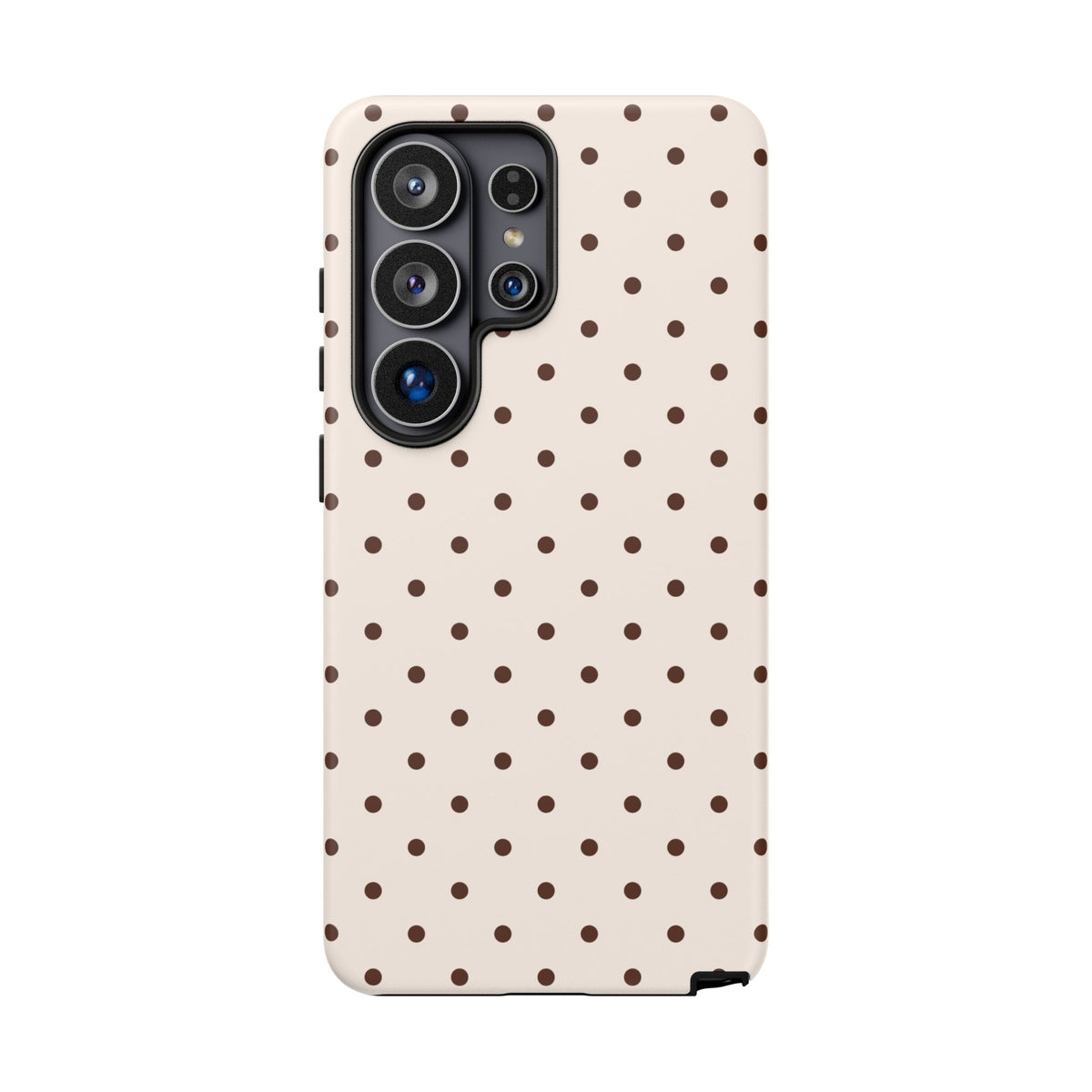 Vanilla Bean | Brown & Ivory Polka Dot Galaxy Case