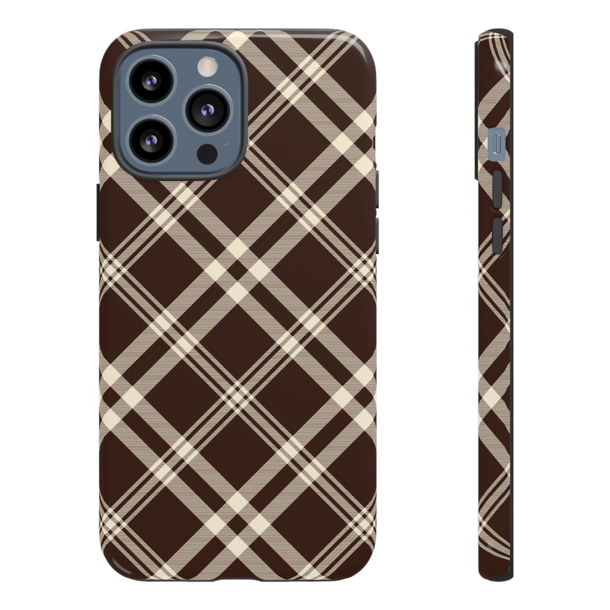 Mocha Plaid | iPhone Case