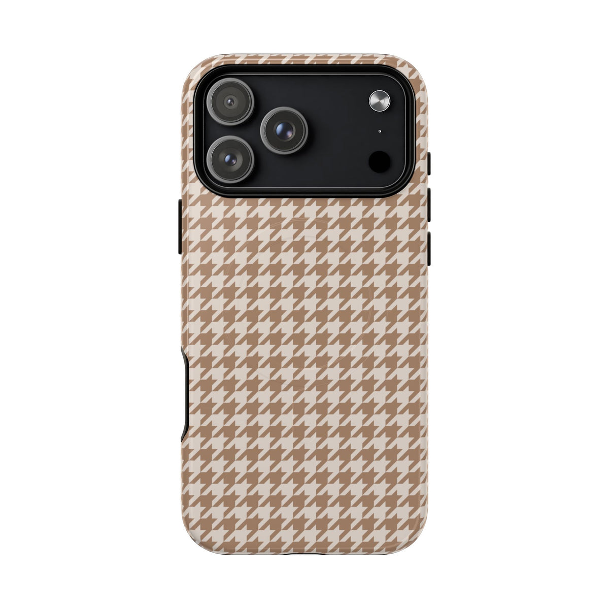Chic Happens | Camel Houndstooth MagSafe Case