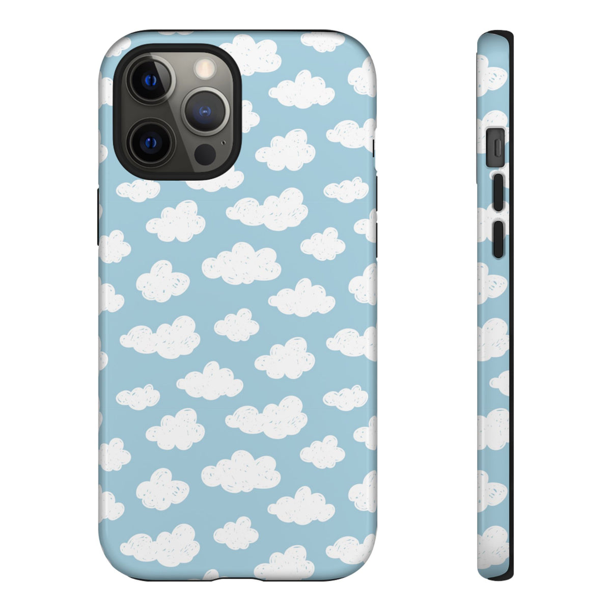 Cloud Nine | Blue Cloud Print iPhone Case