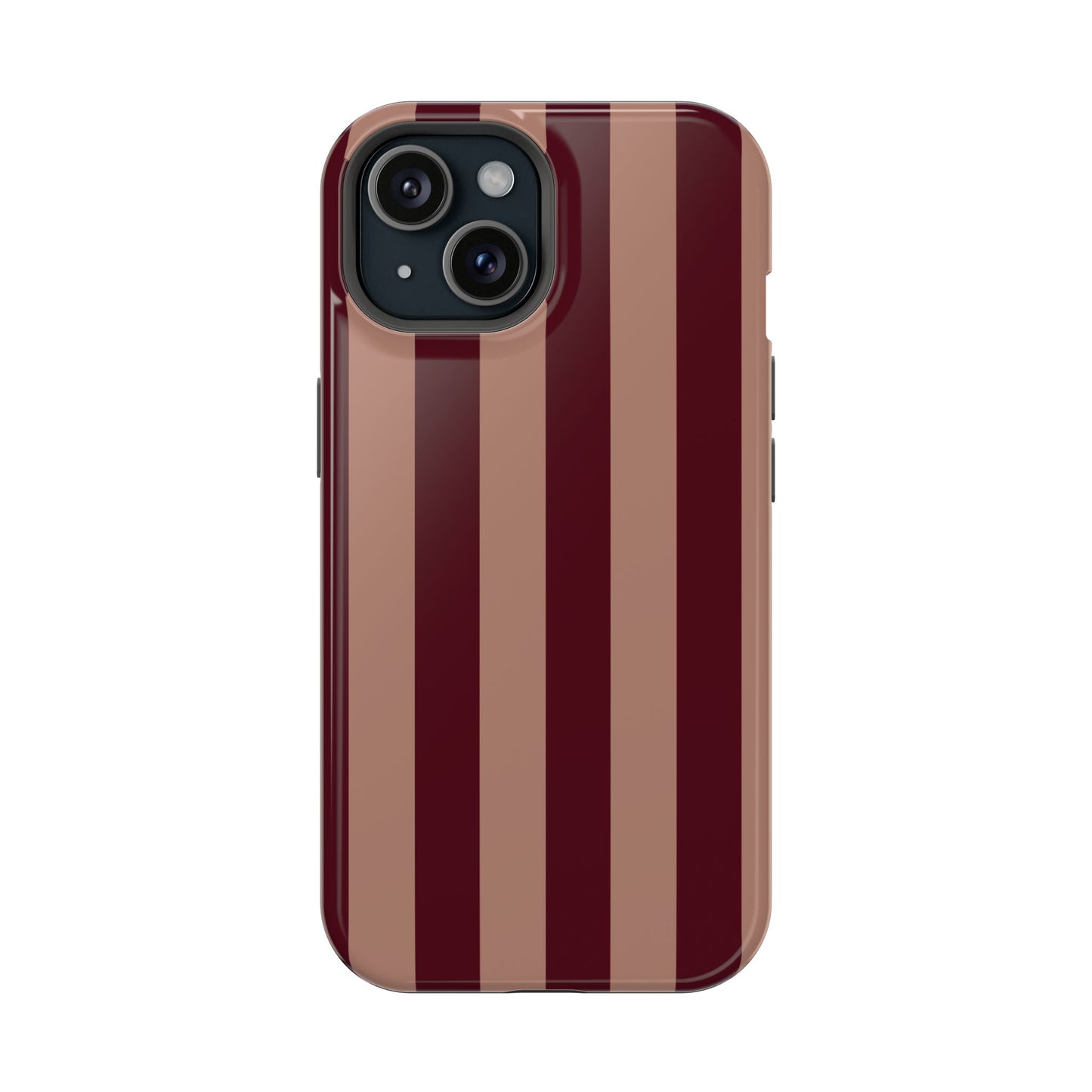 Tribeca | Burgundy Striped iPhone Case