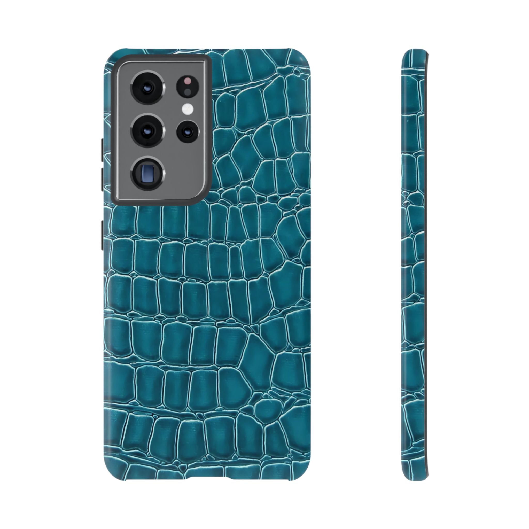 Teal Croc Galaxy Case