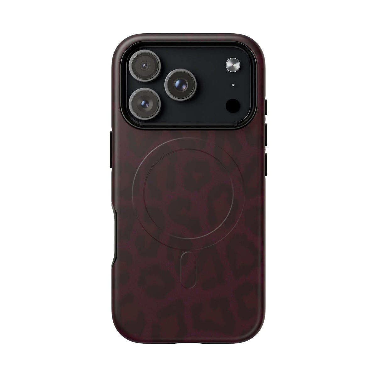 Black Cherry | Burgundy Leopard MagSafe Case