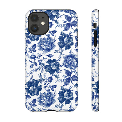 Indigo Rose | Blue Floral Case