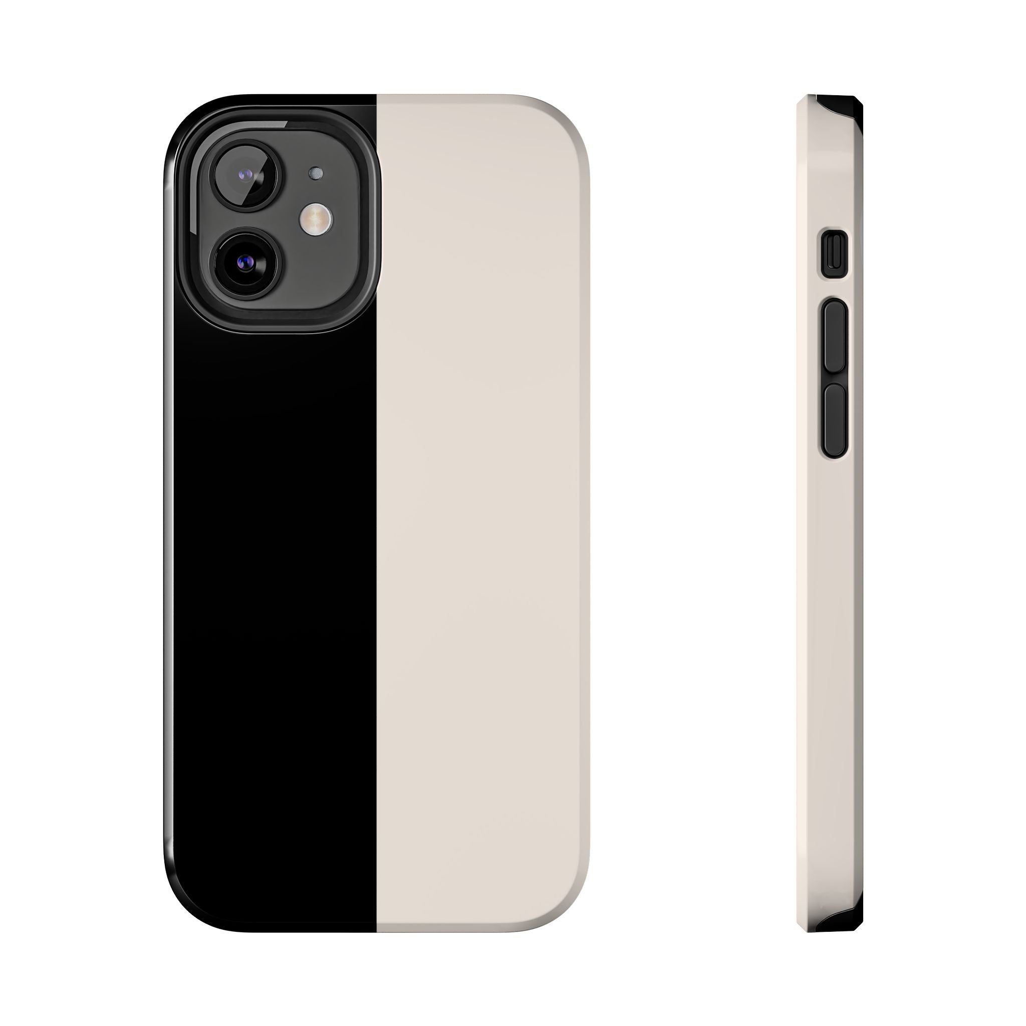 Split Decision Black & White iPhone Case