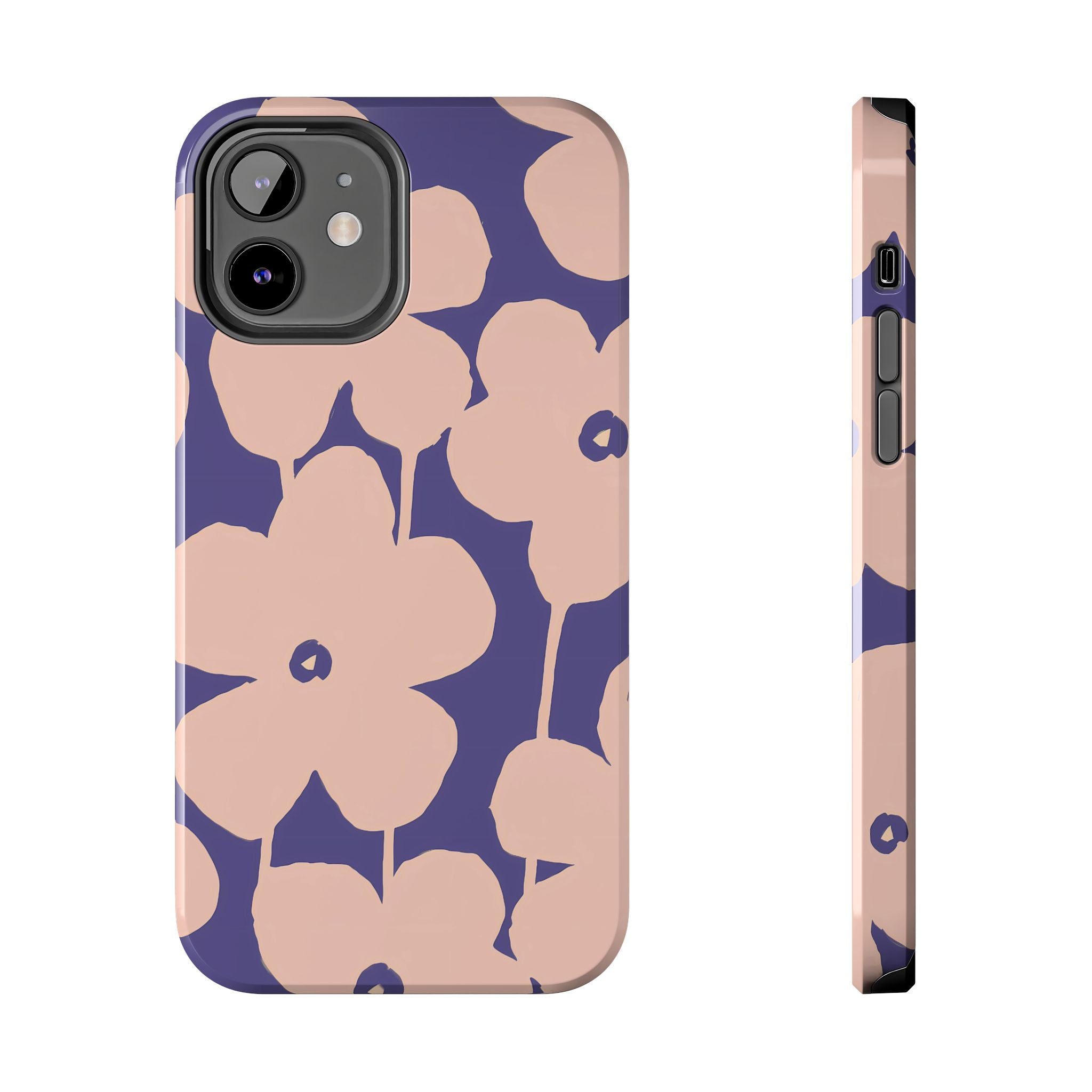 Blooms | Funda para iPhone con estampado floral morado