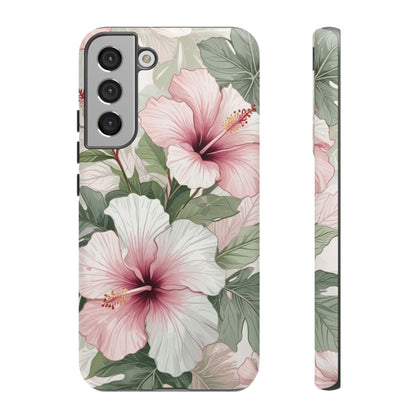 Island Hopping | Green & Pink Tropical Floral Case