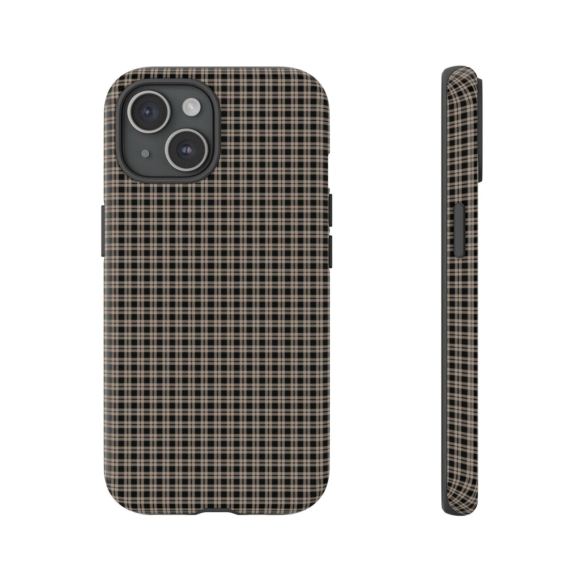 Boyfriend Flannel | Neutral Plaid iPhone Case