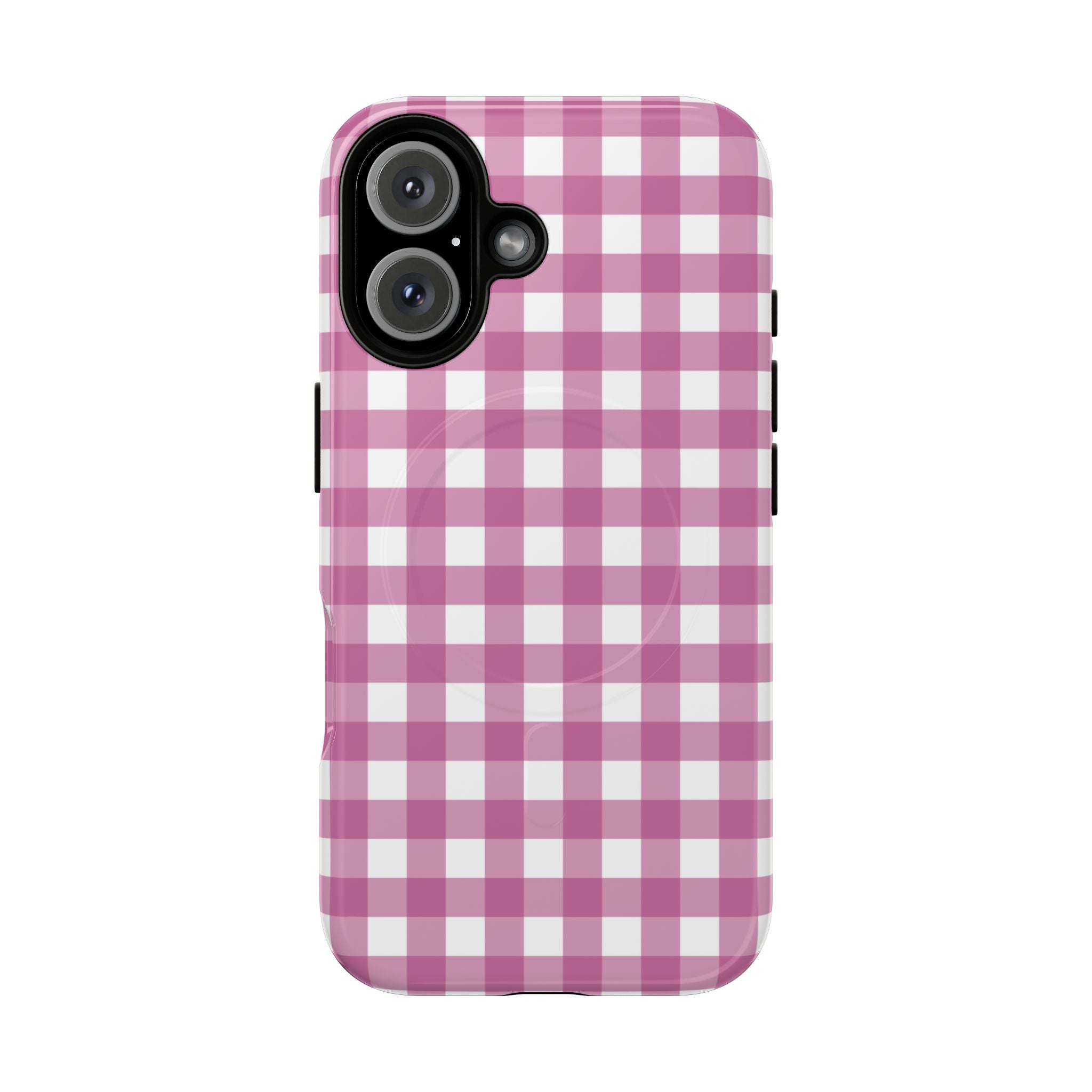 Pink Plaid MagSafe Case