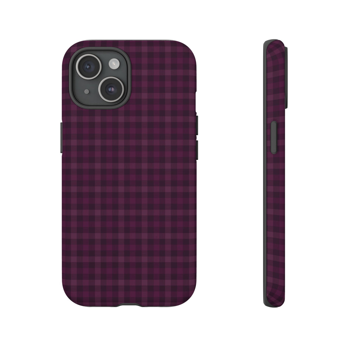 Plum Crush | Purple Plaid iPhone Case