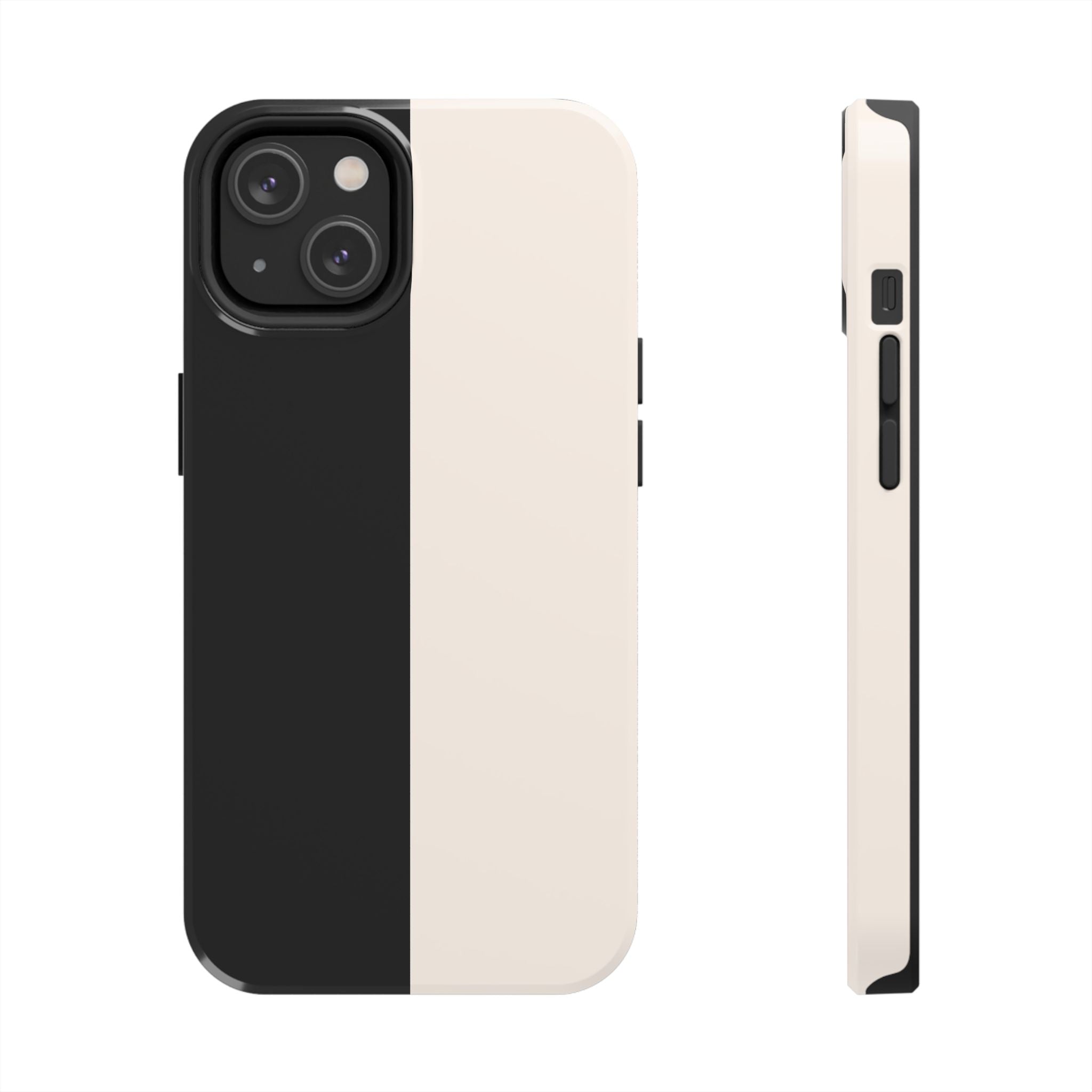 Split Decision Black & White iPhone Case