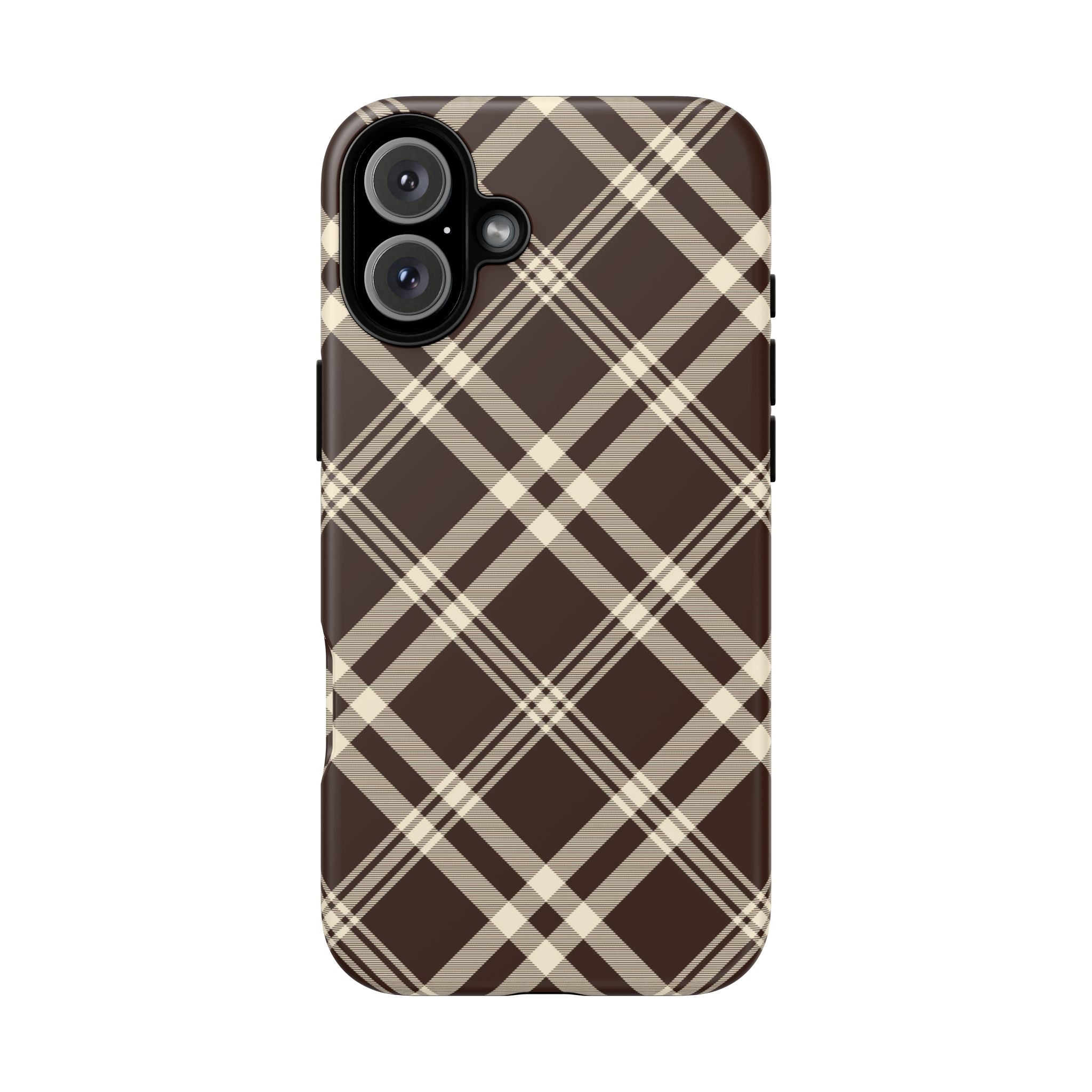 Mocha Plaid | iPhone Case