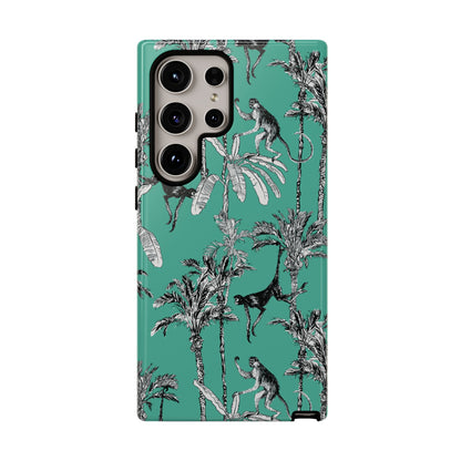 Monkey Business | Retro Tropical Palms Case