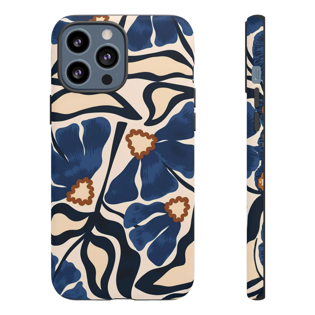 Blue Note | Painted Floral iPhone Case
