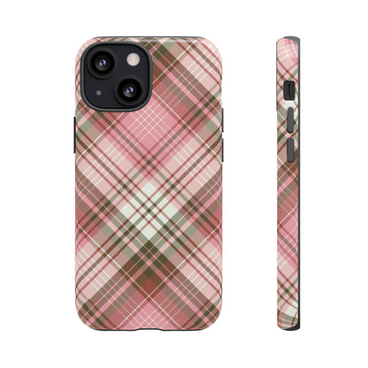 Posh | Preppy Pink Plaid iPhone Case