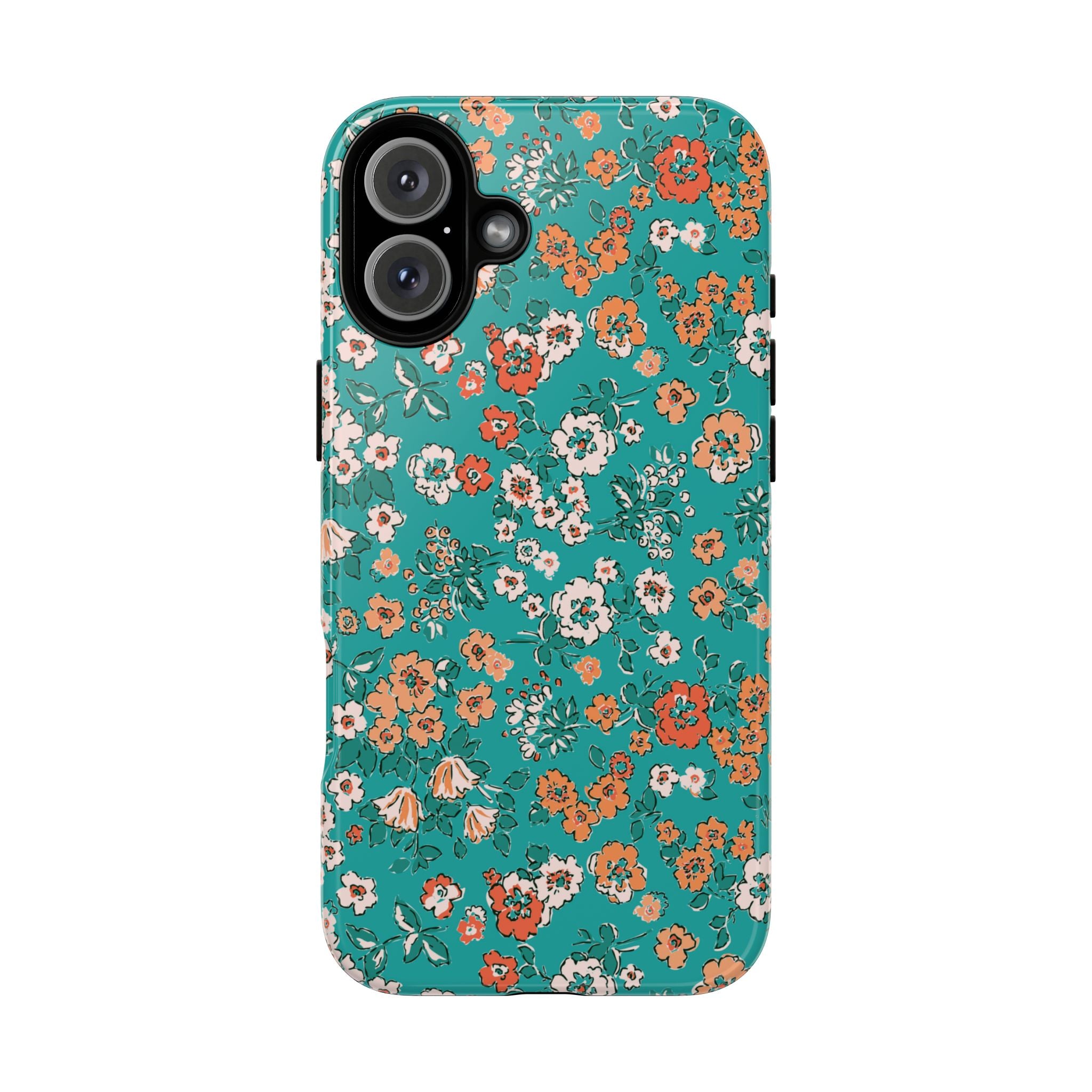 Coque iPhone à motif floral | Teal Garden
