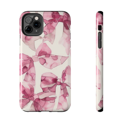 Coque iPhone Whimsy | Nœuds roses